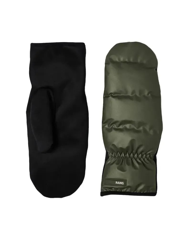 Rains Lohja Puffer Mittens S/M Green-Votter-BagBrokers
