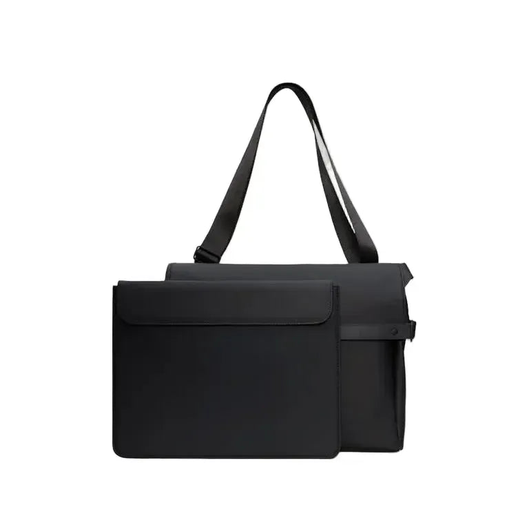 Rains OTG Messenger Bag Black-PC-veske-BagBrokers
