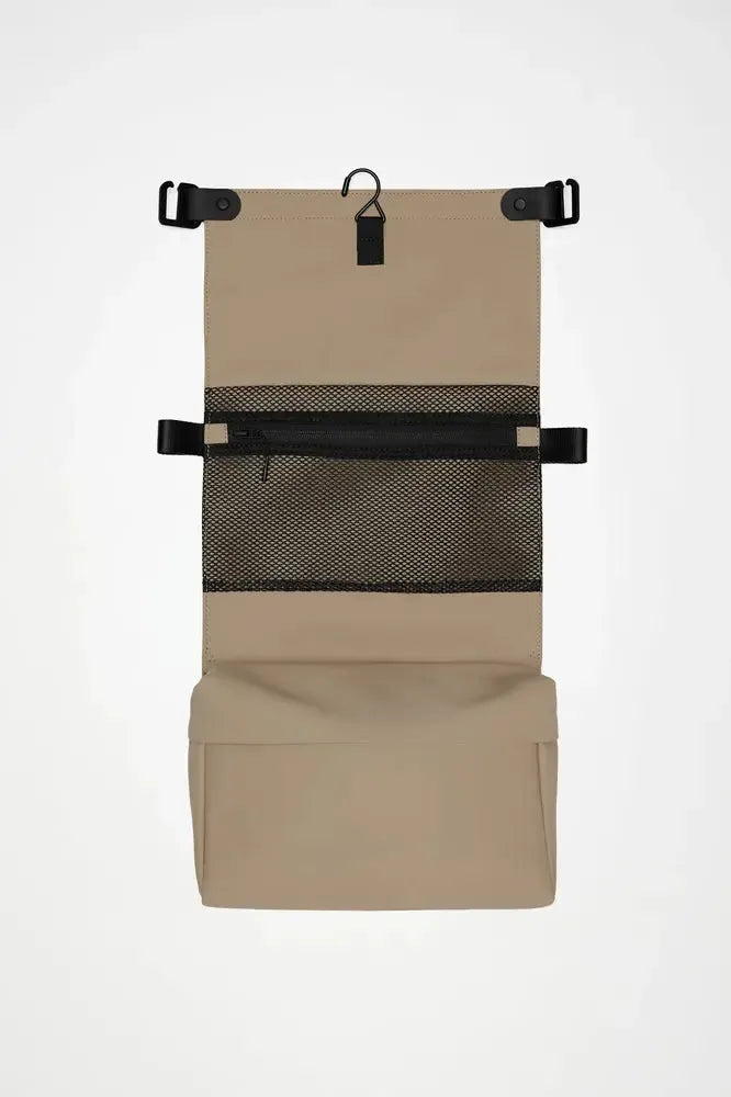 Rains OTG Wash Bag Toalettmappe Beige-Toalettmappe-BagBrokers
