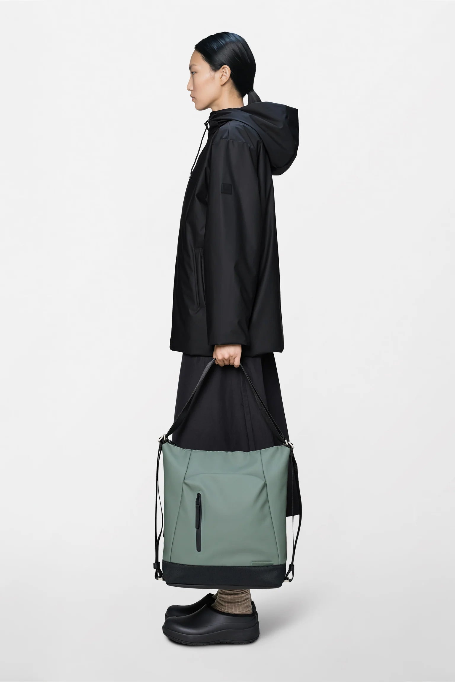 Rains Otaru Hobo Backpack Sage-sekk-BagBrokers
