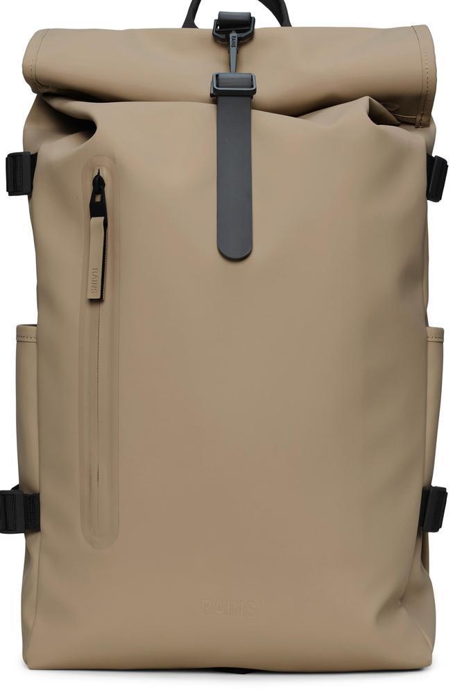 Rains ROLLTOP RUCKSACK Large W3 Beige-Ryggsekker-BagBrokers