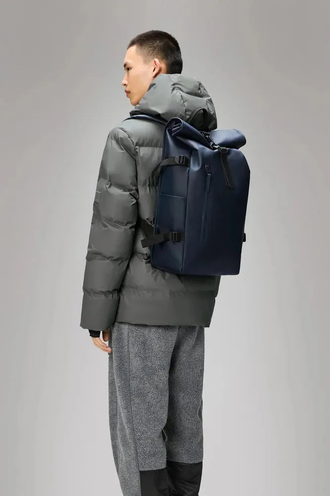 Rains ROLLTOP RUCKSACK Large W3 Navy-Ryggsekker-BagBrokers