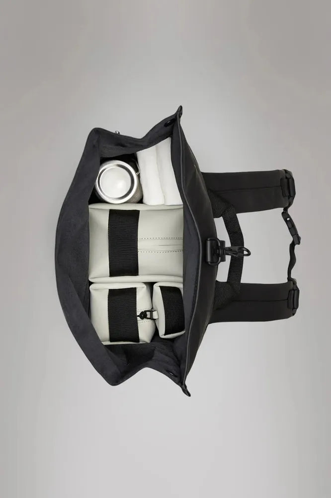 Rains ROLLTOP RUCKSACK W3 Black Grain-Ryggsekker-BagBrokers