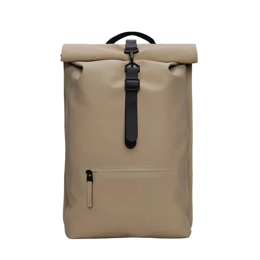 Rains ROLLTOP RUCKSACK W3 Beige-Ryggsekker-BagBrokers