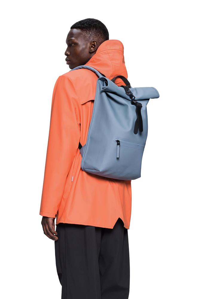 Rains ROLLTOP RUCKSACK W3 Blue Dusk-Ryggsekker-BagBrokers