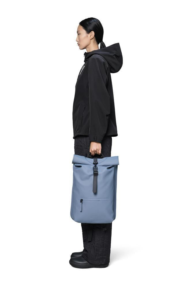 Rains ROLLTOP RUCKSACK W3 Blue Dusk-Ryggsekker-BagBrokers