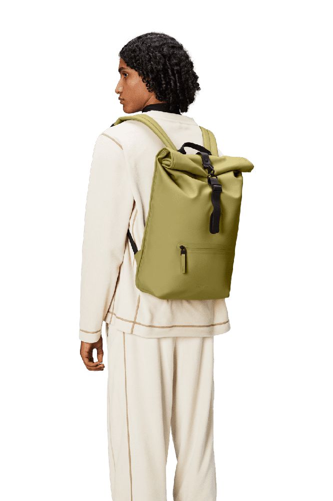 Rains ROLLTOP RUCKSACK W3 Khaki-Ryggsekker-BagBrokers