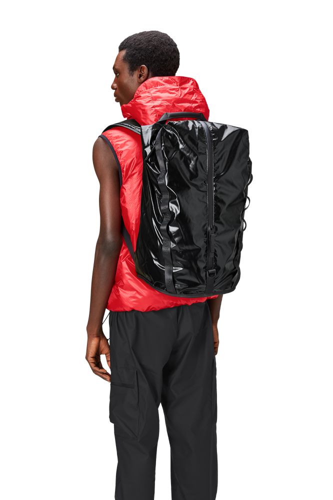 Rains Sibu Duffel Backpack W3 Black-Sekker-BagBrokers