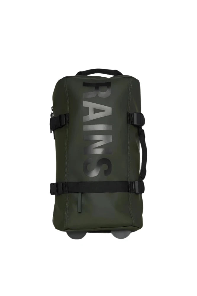 Rains Travel Bag Small Trolley, 40 liter Grønn-Bagger-BagBrokers