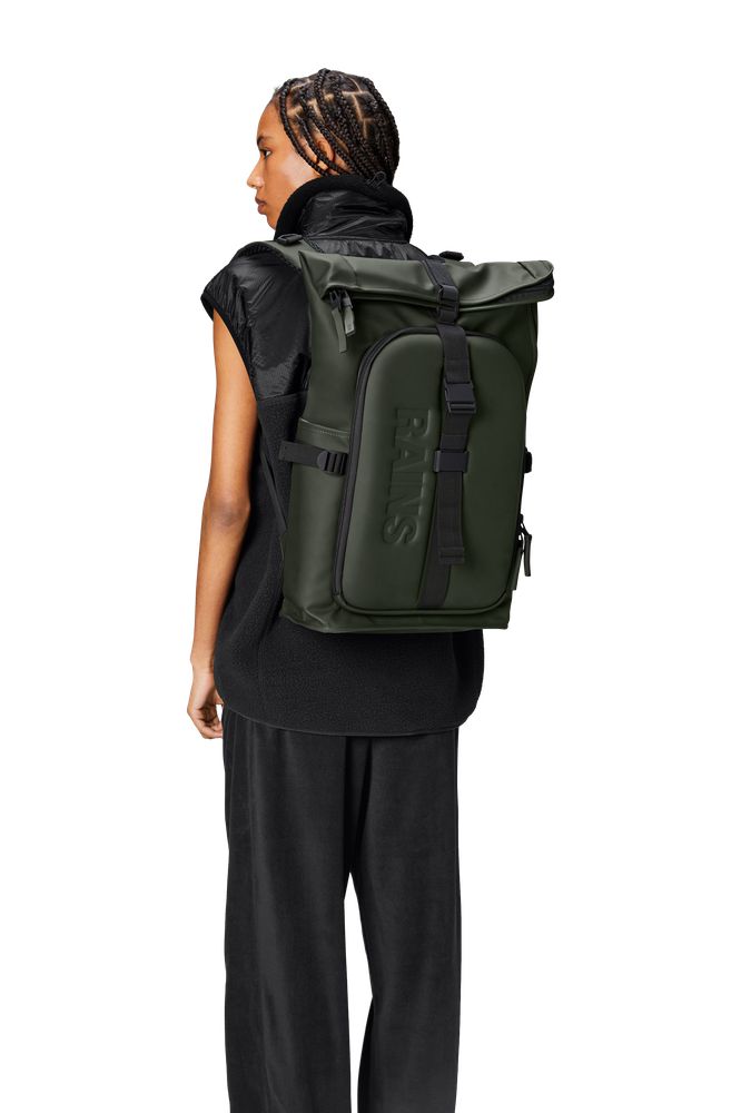 Rains Texel Moulded Backpack W3 Green-sekk-BagBrokers