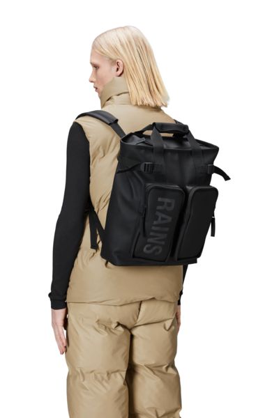 Rains Texel Tote Backpack W3 Black-Bagger-BagBrokers