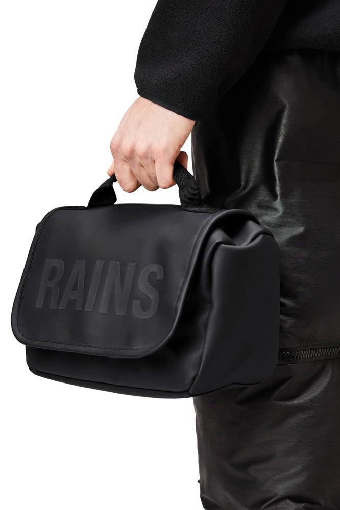 Rains Texel Wash Bag W3 Henge toalettmappe Black-Toalettmappe-BagBrokers