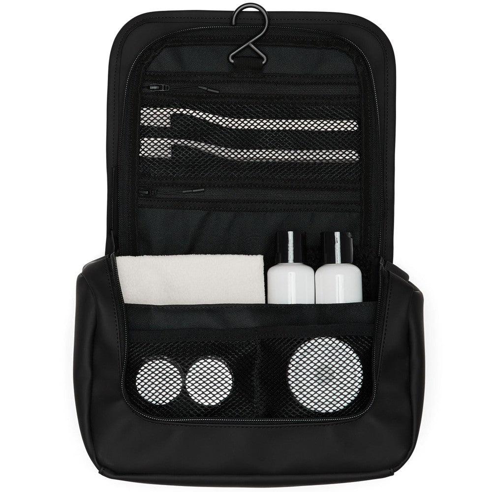 Rains Texel Wash Bag W3 Henge toalettmappe Black-Toalettmappe-BagBrokers