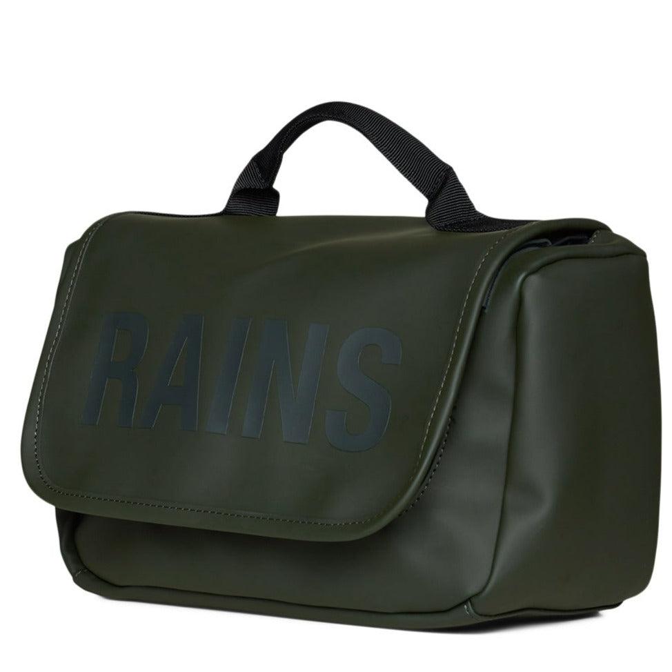 Rains Texel Wash Bag W3 Henge toalettmappe Green-Toalettmappe-BagBrokers