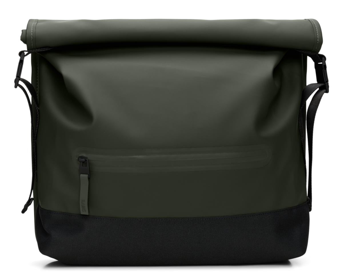 Rains Trail Rolltop Messenger Bag W3 Green Sykkelveske-Bagger-BagBrokers