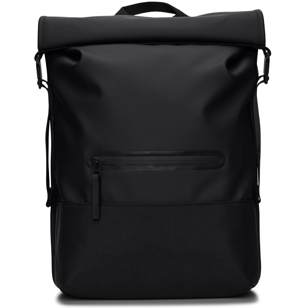 Rains Trail Rolltop backpack W3 Black-Ryggsekker-BagBrokers