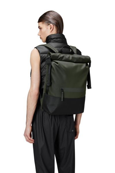 Rains Trail Rolltop backpack W3 Green-Ryggsekker-BagBrokers