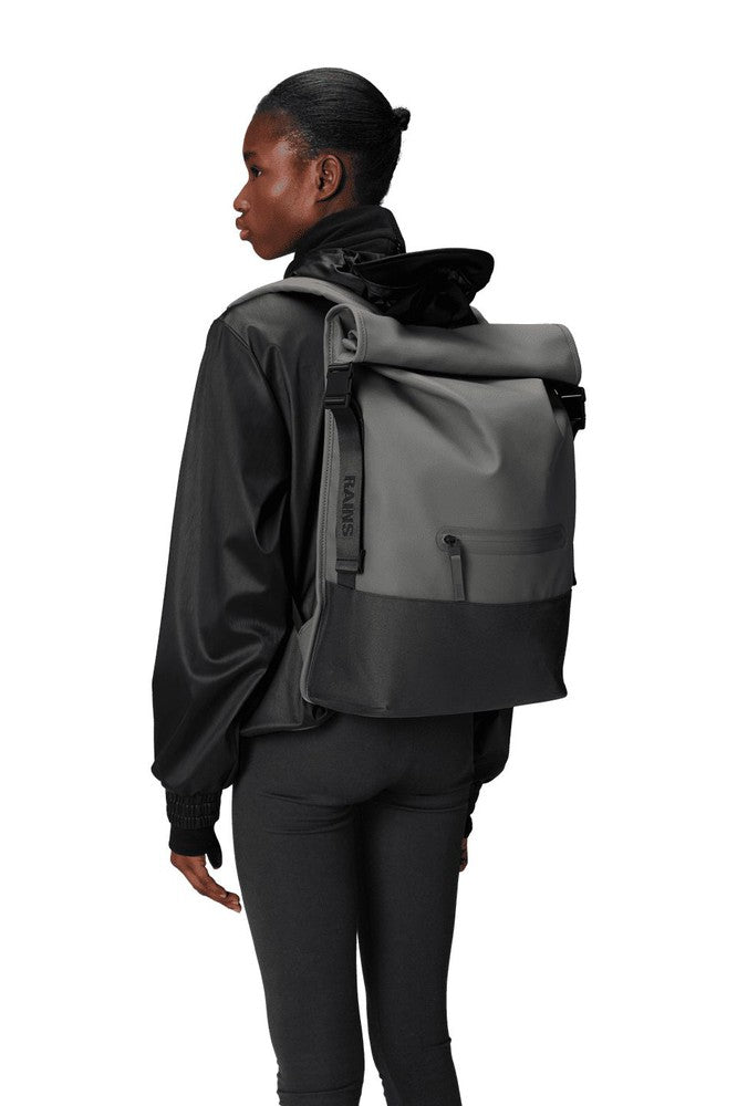 Rains Trail Rolltop backpack W3 Grey-Ryggsekker-BagBrokers