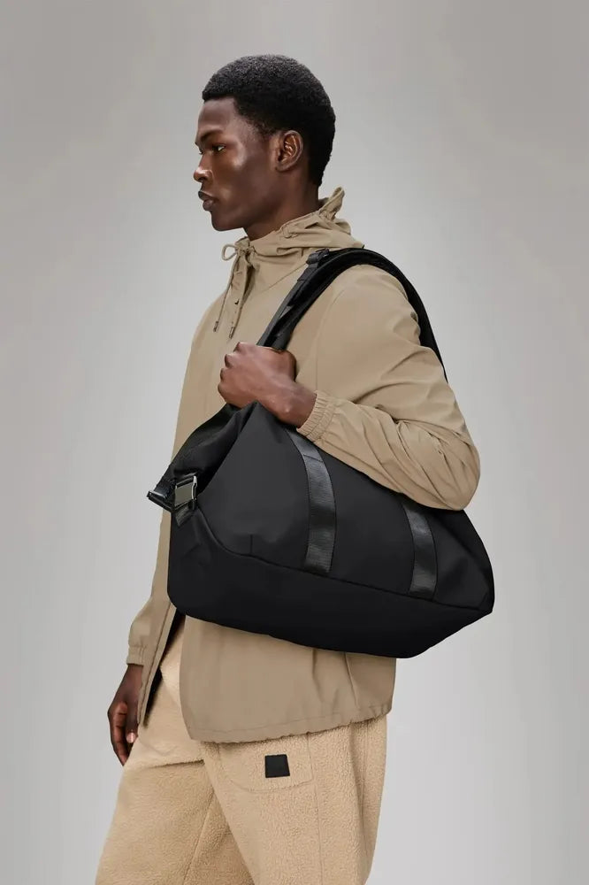 Rains Valera Weekend Bag Small Black-Bagger-BagBrokers