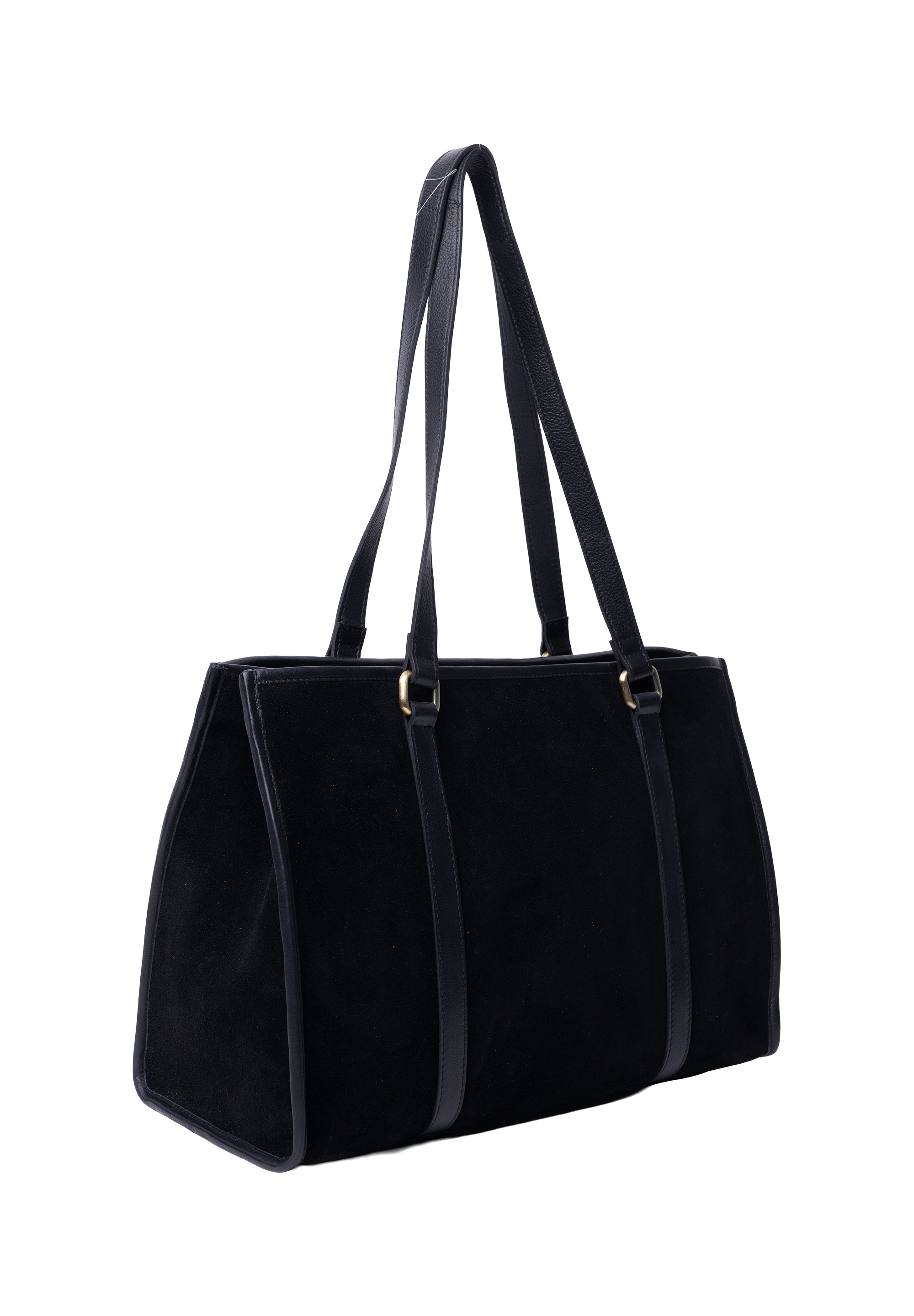 Re:Designed Est 2003 Sola skulderveske i semsket skinn Black-Veske-BagBrokers