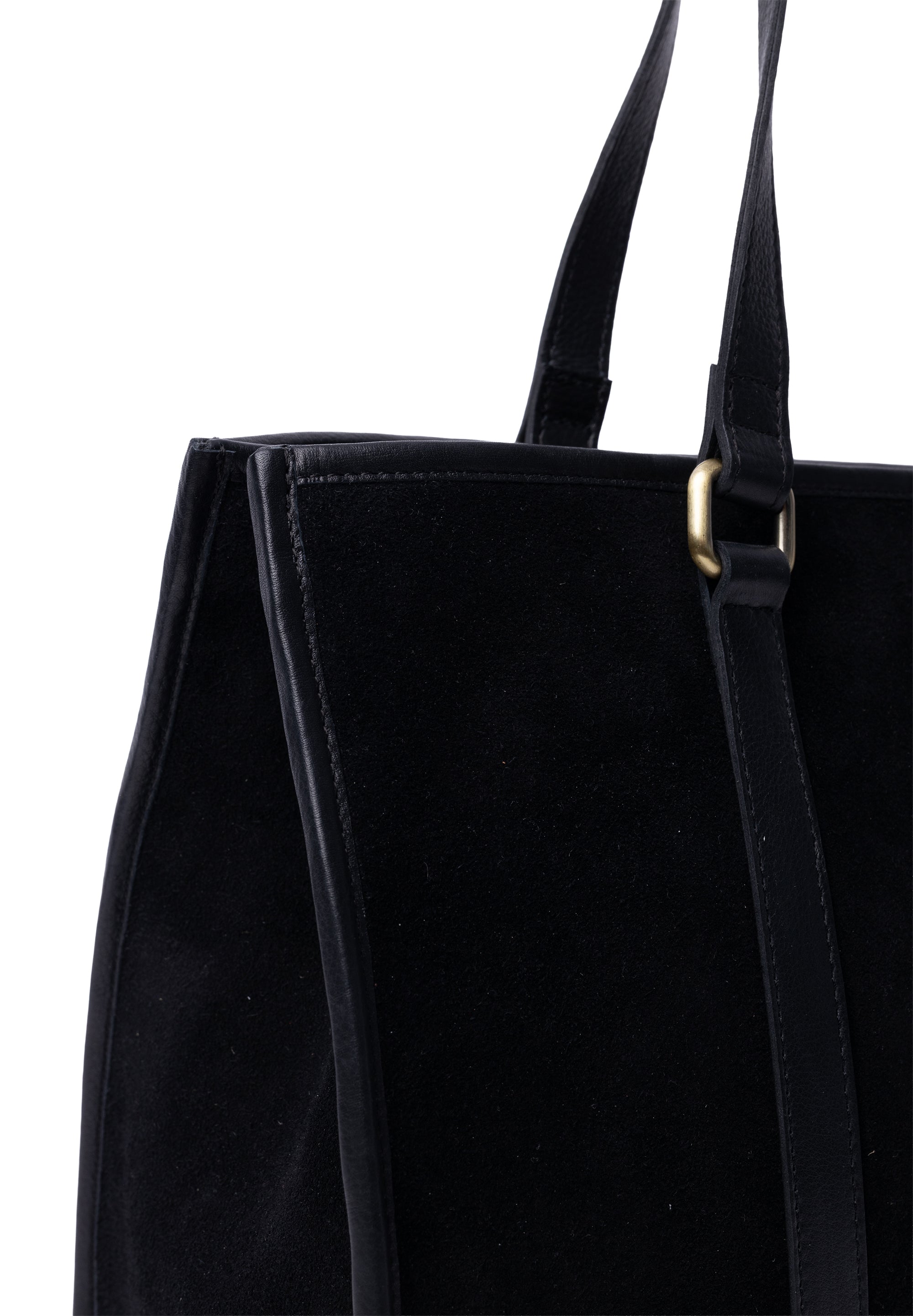 Re:Designed Est 2003 Sola skulderveske i semsket skinn Black-Veske-BagBrokers