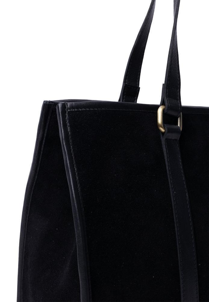 Re:Designed Est 2003 Sola skulderveske i semsket skinn Black-Veske-BagBrokers