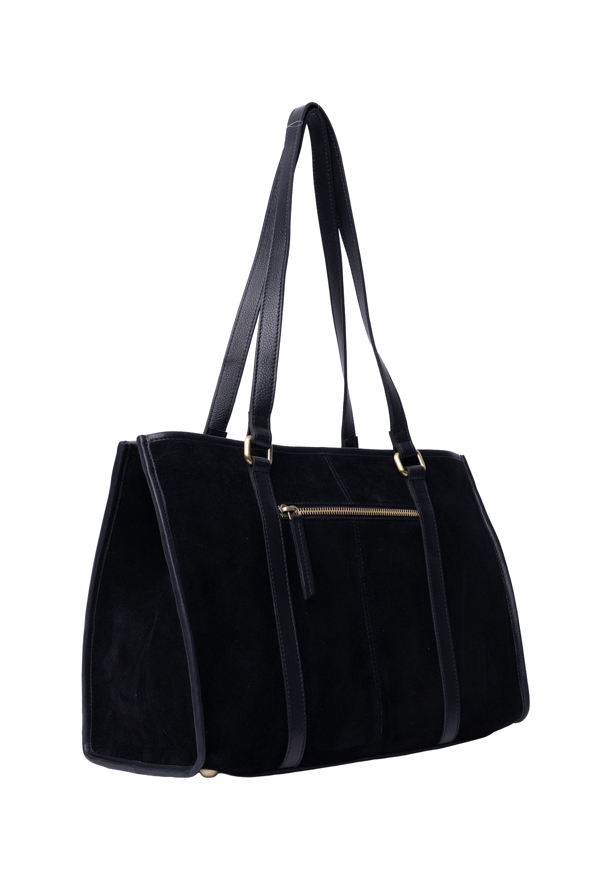 Re:Designed Est 2003 Sola skulderveske i semsket skinn Black-Veske-BagBrokers