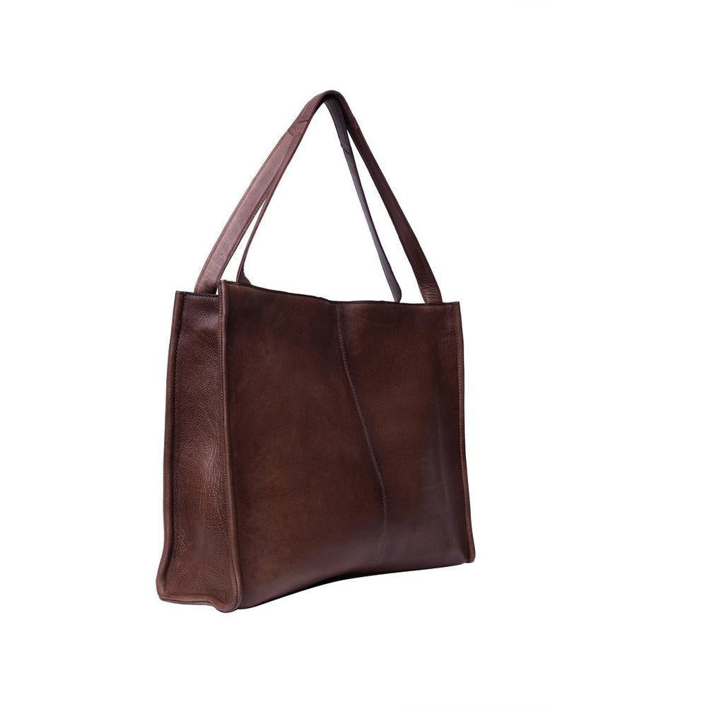 Re:Designed by Dixie Aro Urban stor skulderveske i skinn Woodsmoke-Damevesker-BagBrokers