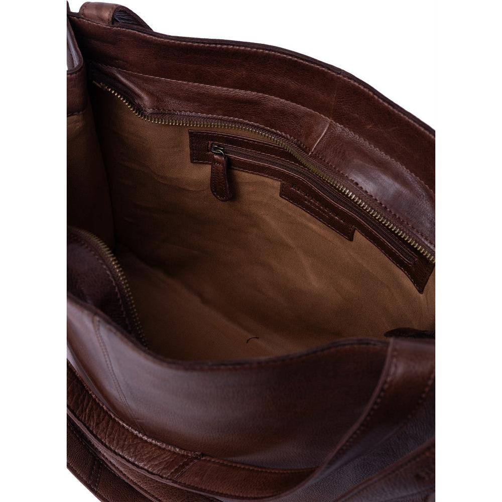 Re:Designed by Dixie Aro Urban stor skulderveske i skinn Woodsmoke-Damevesker-BagBrokers