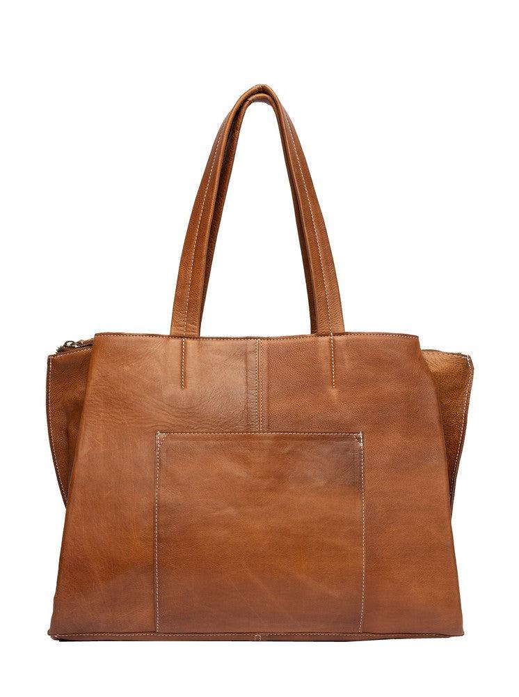 Re:Designed by Dixie Eliana PC skulderveske i skinn Walnut-Damevesker-BagBrokers
