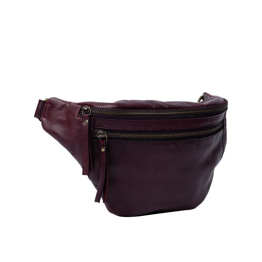 Re:Designed by Dixie Faust Urban bumbag i skinn Dark Cherry-Damevesker-BagBrokers