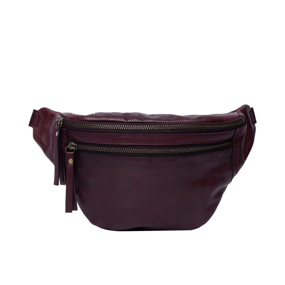 Re:Designed by Dixie Faust Urban bumbag i skinn Dark Cherry-Damevesker-BagBrokers