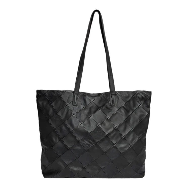 Re:Designed by Dixie Gry skulderveske i skinn Black-Damevesker-BagBrokers