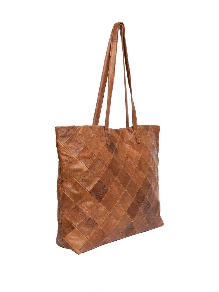 Re:Designed by Dixie Gry skulderveske i skinn Walnut-Damevesker-BagBrokers