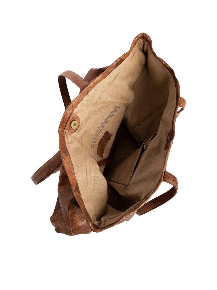 Re:Designed by Dixie Gry skulderveske i skinn Walnut-Damevesker-BagBrokers