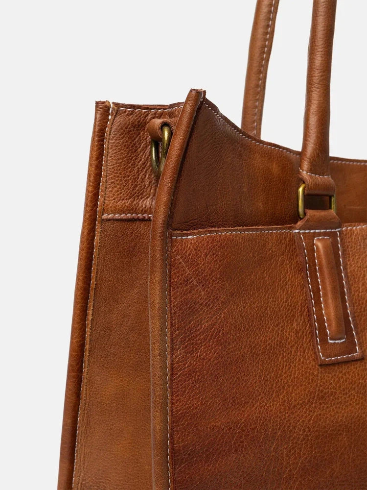 Re:Designed by Dixie Halma Workbag i skinn Walnut-Damevesker-BagBrokers