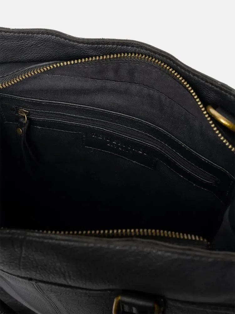 Re:Designed by Dixie Halma veske med bærehåndtak i skinn Black-Damevesker-BagBrokers