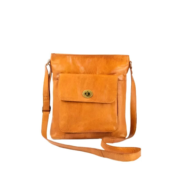Re:Designed by Dixie Kay Urban skulderveske i skinn Burned Tan-Damevesker-BagBrokers