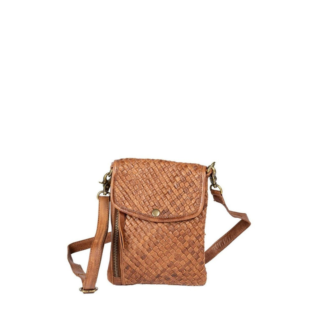 Re:Designed by Dixie Lynsey Urban liten skulderveske i skinn Walnut-Damevesker-BagBrokers