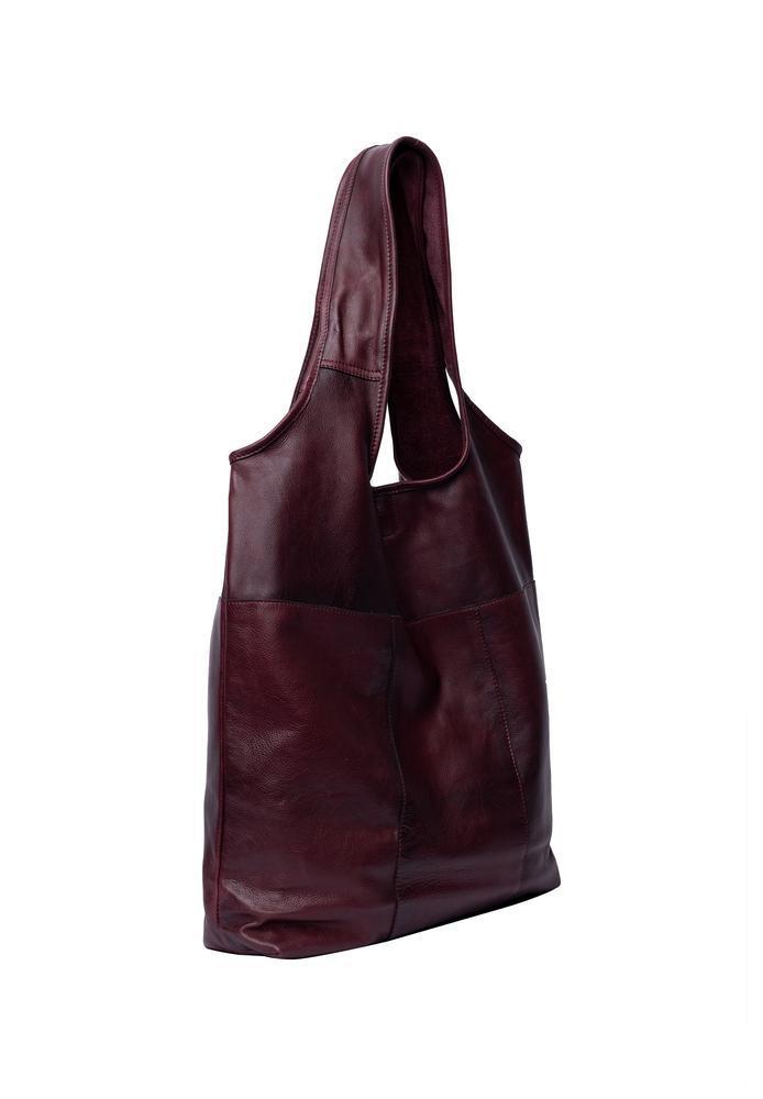 Re:Designed by Dixie Lyra Urban skulderveske i skinn Dark Cherry-Damevesker-BagBrokers