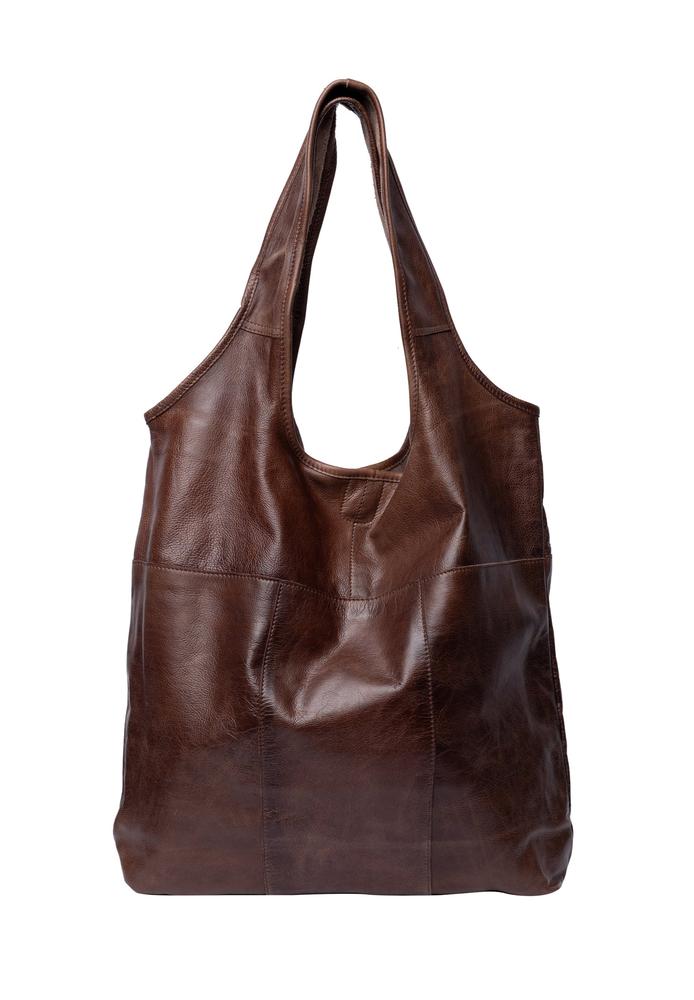 Re:Designed by Dixie Lyra Urban skulderveske i skinn Woodsmoke-Damevesker-BagBrokers