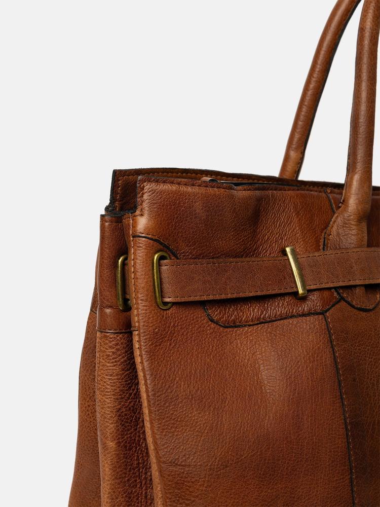 Re:Designed by Dixie Mada Big veske med bærehåndtak i skinn Walnut-Damevesker-BagBrokers