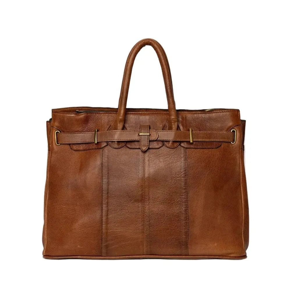 Re:Designed by Dixie Mada Big veske med bærehåndtak i skinn Walnut-Damevesker-BagBrokers