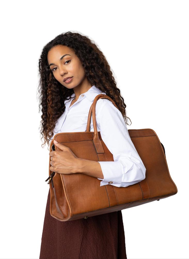 Re:Designed by Dixie Mumi Weekend Bag i skinn Walnut-Bagger-BagBrokers