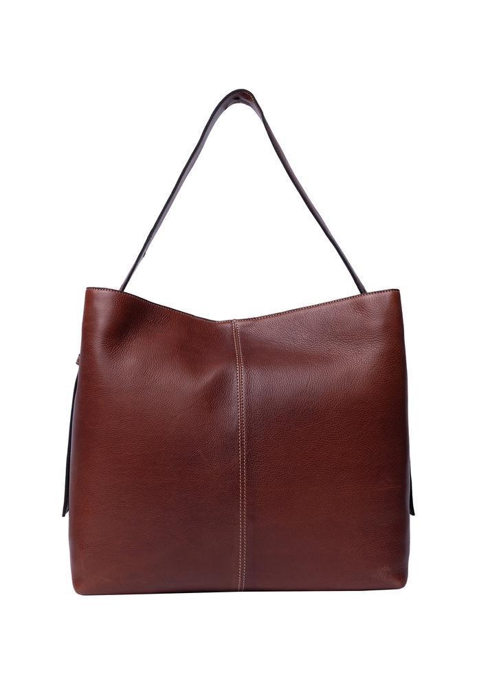 Re:Designed by Dixie Naya Big skulderveske i skinn Cognac-Damevesker-BagBrokers