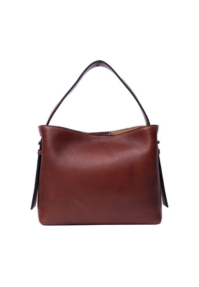 Re:Designed by Dixie Naya Small skulderveske i skinn Cognac-Damevesker-BagBrokers