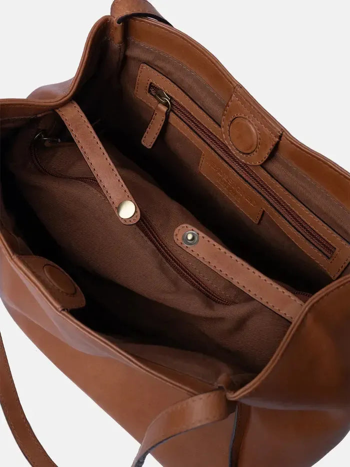 Re:Designed by Dixie Nino skulderveske i skinn Tan-Damevesker-BagBrokers