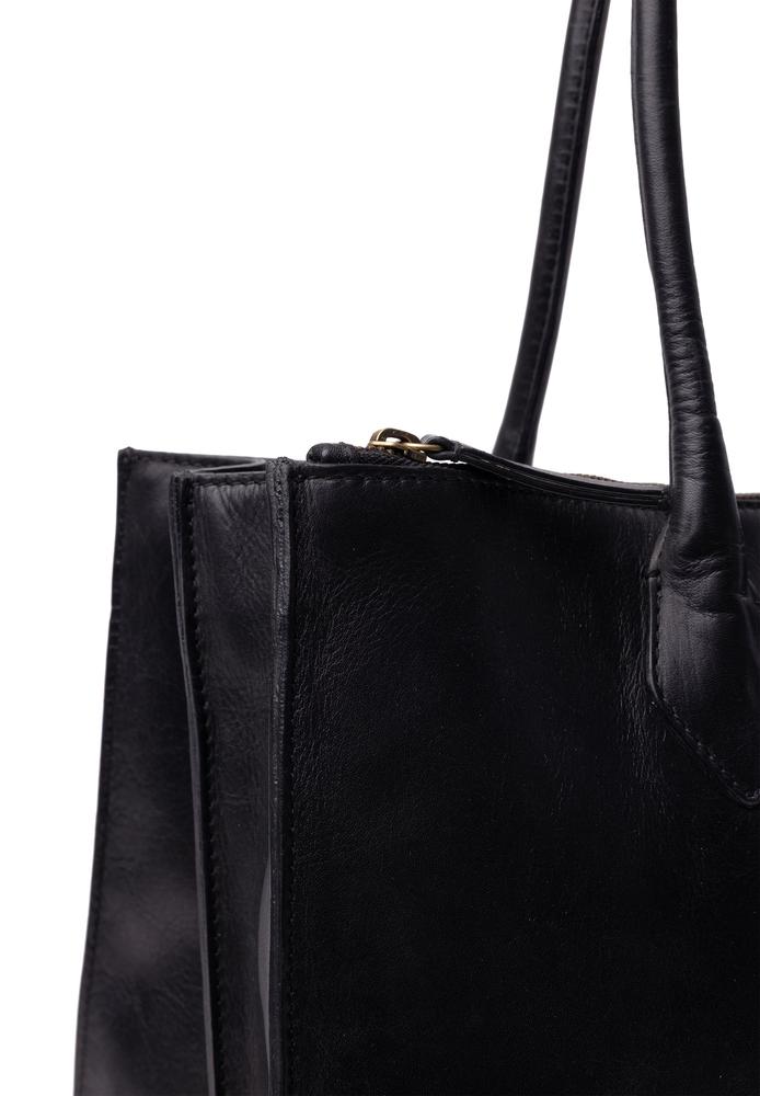 Re:Designed by Dixie Ora Big skulderveske i skinn Svart-Damevesker-BagBrokers