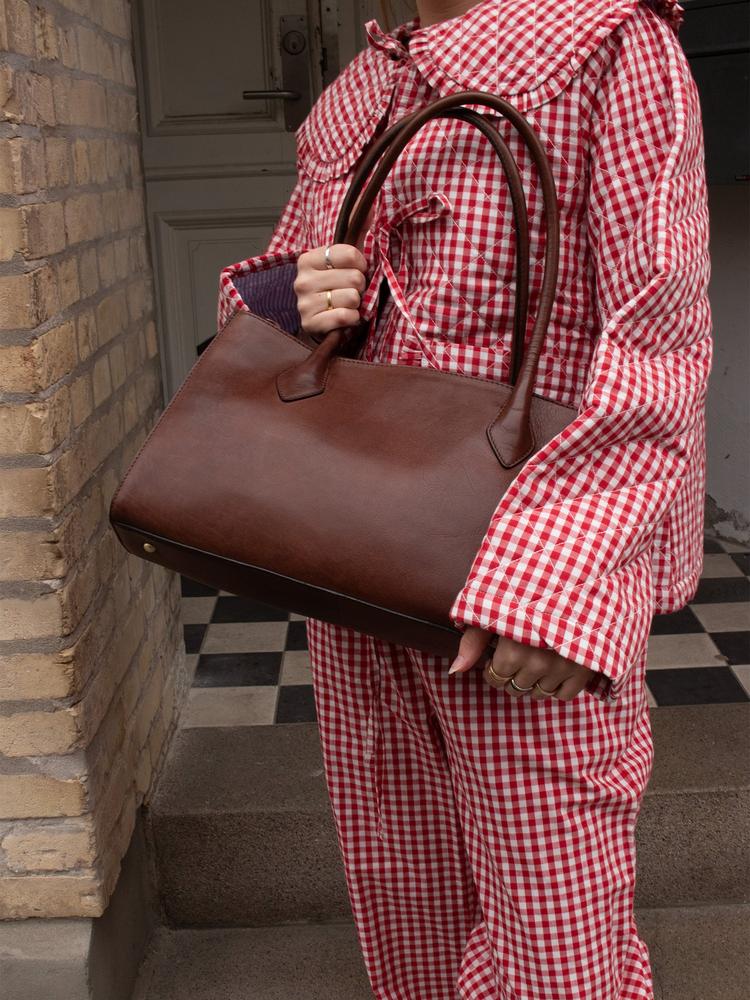 Re:Designed by Dixie Ora Small skulderveske i skinn Brown-Damevesker-BagBrokers