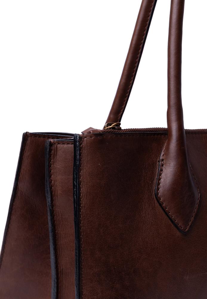 Re:Designed by Dixie Ora Small skulderveske i skinn Brown-Damevesker-BagBrokers
